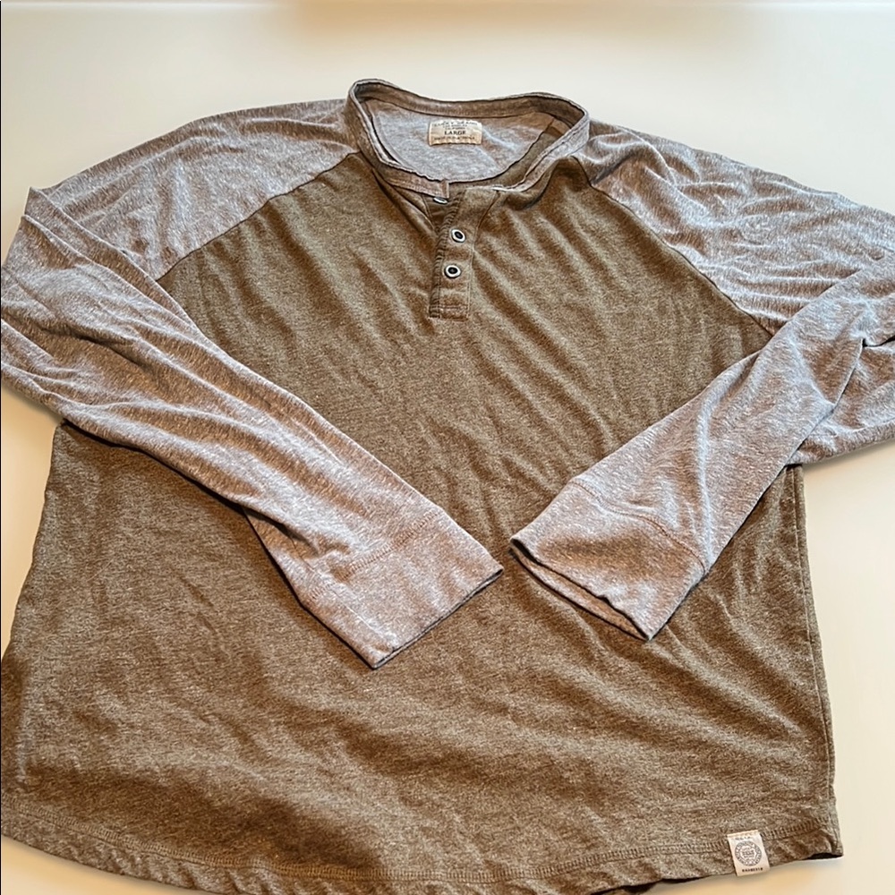 Lucky Brand Brown Long Sleeve Tee
